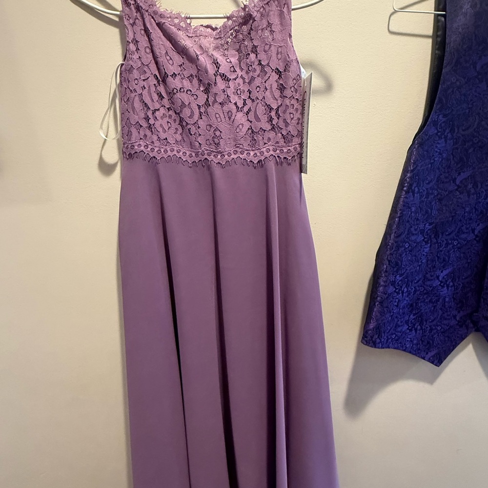 Lavender Lace Maxi Dress